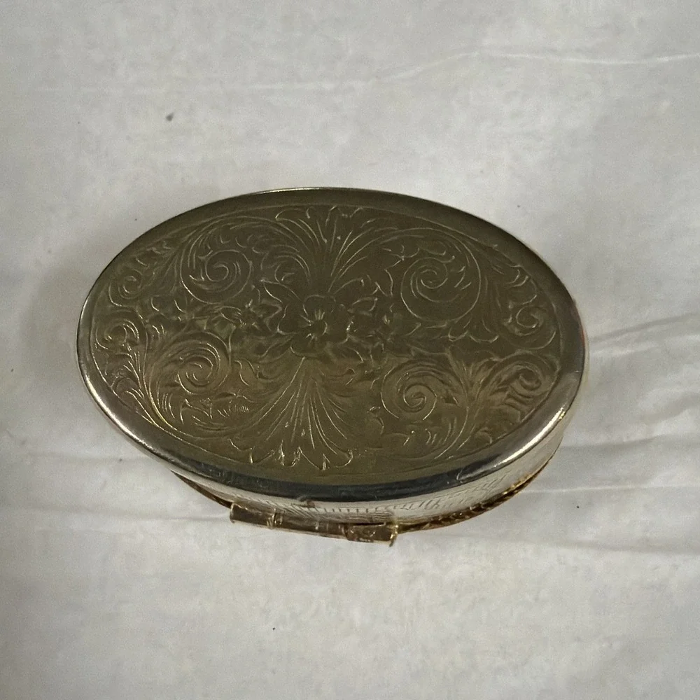 Trinket Box ROMA IL COLOSSEO Rome Italy Colosseum Pill Box Snuff Stuff 1.75